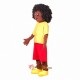 Afro Boy Mascot Costume Cosplay