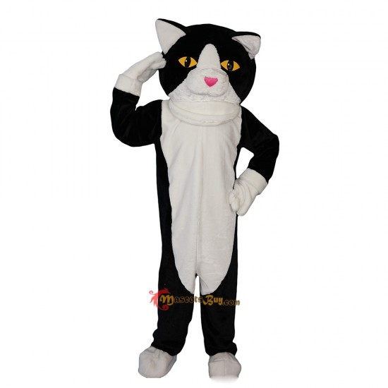 Black and White Cat Mascot Costume Cosplay