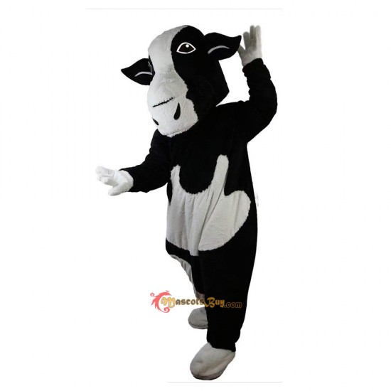 Black and White Cow Mascot Costume Cosplay
