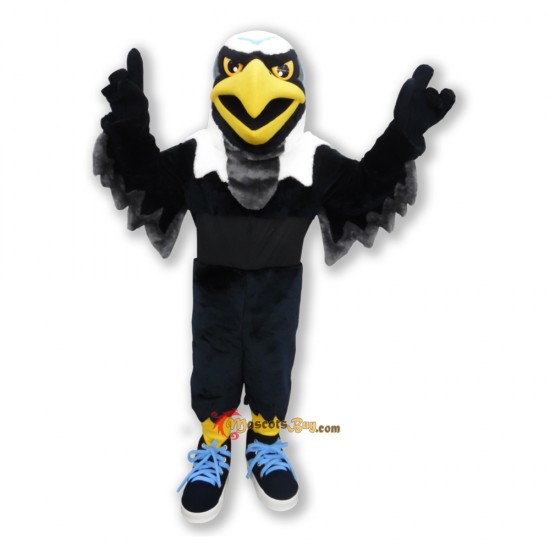Black Domineering Valor Eagle Mascot Costume Cosplay
