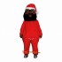 Black Santa Mascot Costume Cosplay