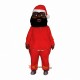 Black Santa Mascot Costume Cosplay