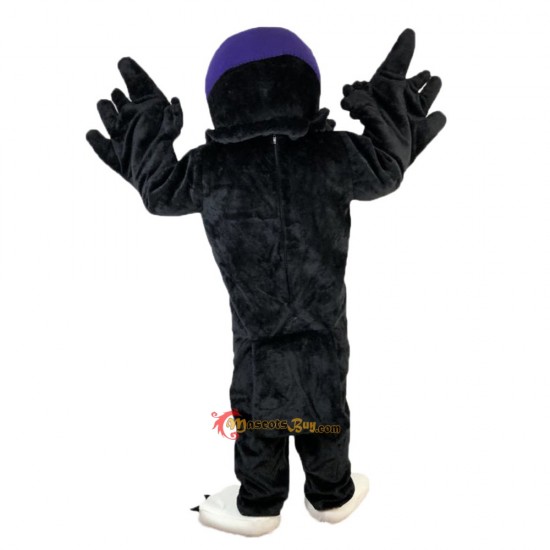 Black Short-Haired Eagle Mascot Costume Cosplay