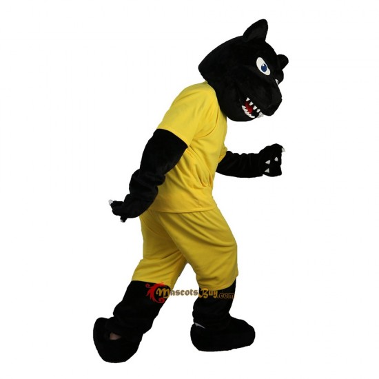 Black Sport Leopard Panther Mascot Costume Cosplay