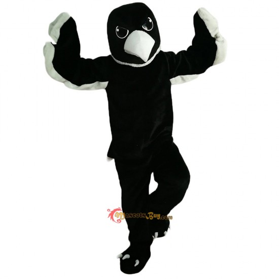 Black White Eagle Mascot Costume Cosplay