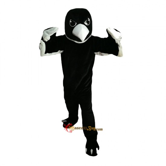Black White Eagle Mascot Costume Cosplay