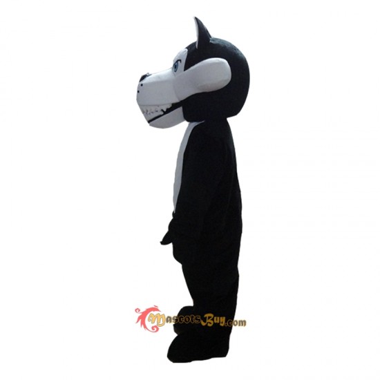 Black Wolf Mascot Costume Cosplay