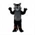 Black Wolf Cartoon Animal Mascot Costume Cosplay