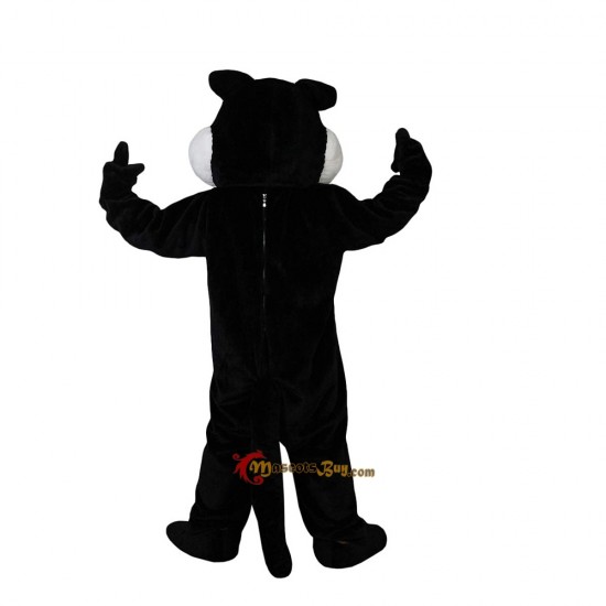 Black Wolf Cartoon Animal Mascot Costume Cosplay