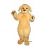 Blonde Dog Mascot Costume Cosplay