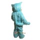 Blue big mouth Wolf Mascot Costume Cosplay