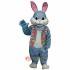 Blue Bunny Mascot Costume Cosplay