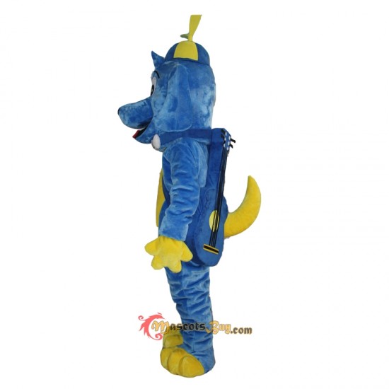 Blue Dog Mascot Costume Cosplay