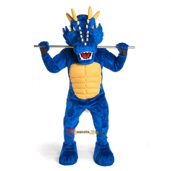 Blue Dragon Handsome Mascot Costume Cosplay