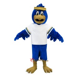 Blue Friendly Falcon Mascot Costume Cosplay