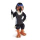 Blue Hawk Mascot Costume Cosplay