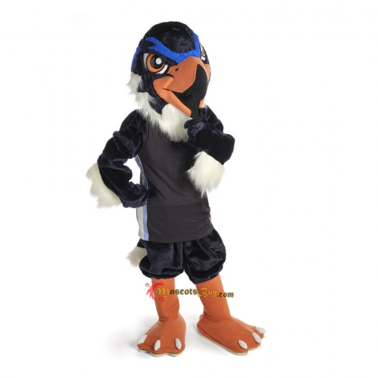 Blue Hawk Mascot Costume Cosplay