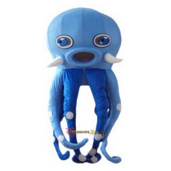 Blue Octopus Mascot Costume Cosplay