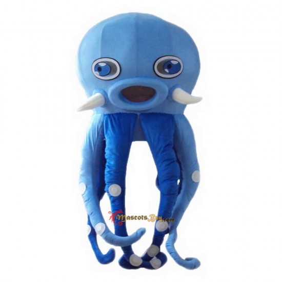 Blue Octopus Mascot Costume Cosplay