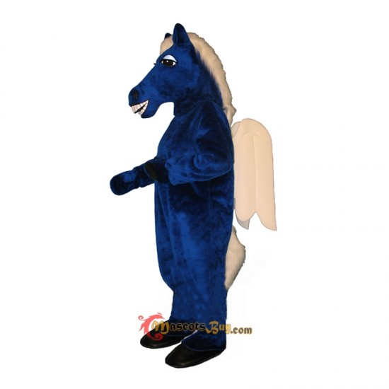 Blue Pegasus Mascot Costume Cosplay