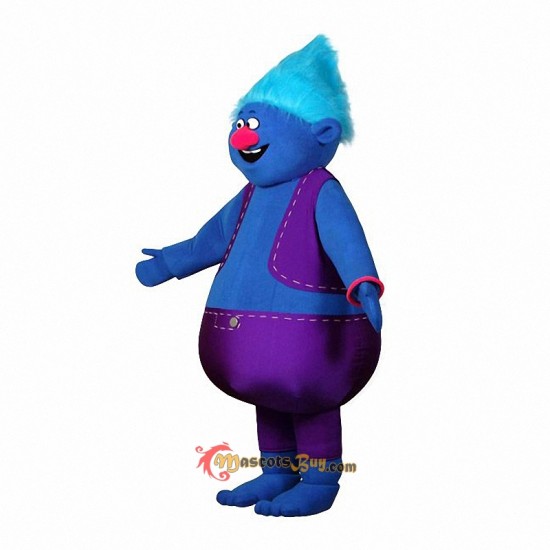Blue Troll Mascot Costume Cosplay