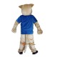 Blue Vest Wild Cat Leopard Mascot Costume Cosplay