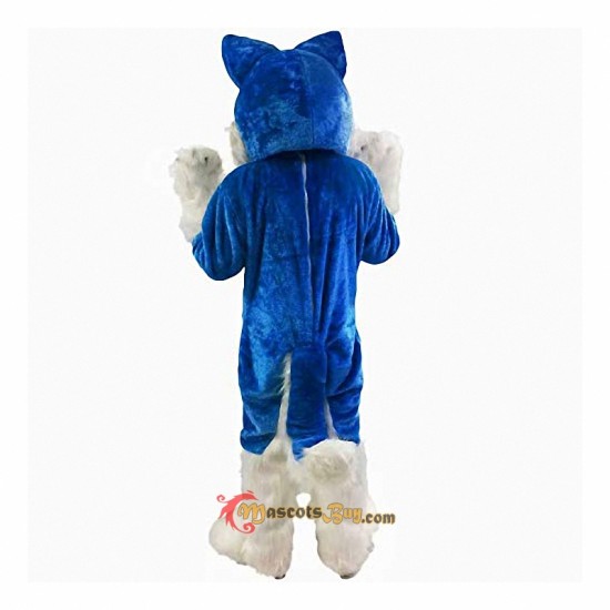 Blue Wolf Mascot Costume Cosplay