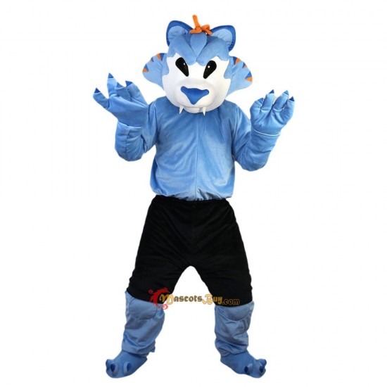 Blue Wolf Mascot Costume Cosplay
