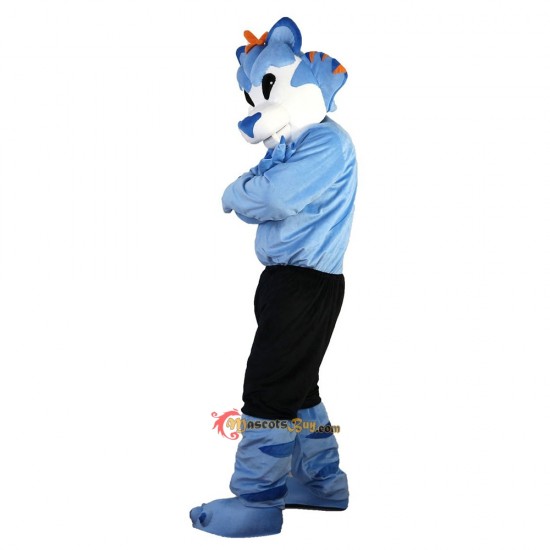 Blue Wolf Mascot Costume Cosplay