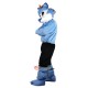 Blue Wolf Mascot Costume Cosplay