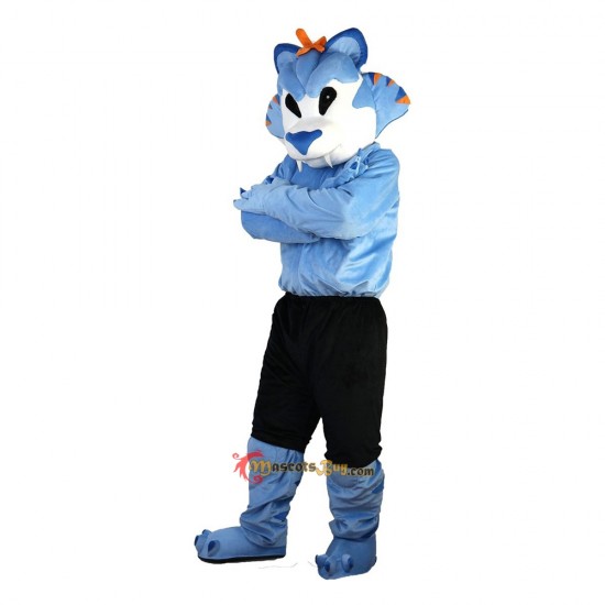 Blue Wolf Mascot Costume Cosplay