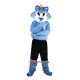 Blue Wolf Mascot Costume Cosplay