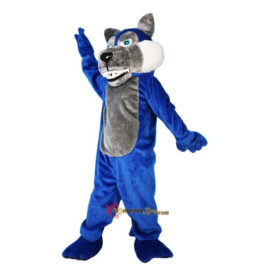 Blue Wolf Wolfish Mascot Costume Cosplay