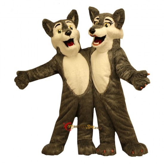 Boy And Girl Wolf Mascot Costume (One Of Them) Cosplay