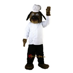 Brown Dog Chef Cook Mascot Costume Cosplay