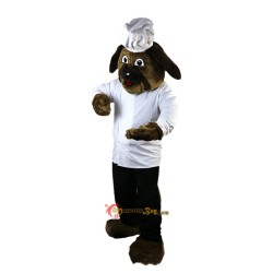 Brown Dog Chef Cook Mascot Costume Cosplay
