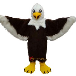 Brown Eagle Long Wool Mascot Costume Cosplay