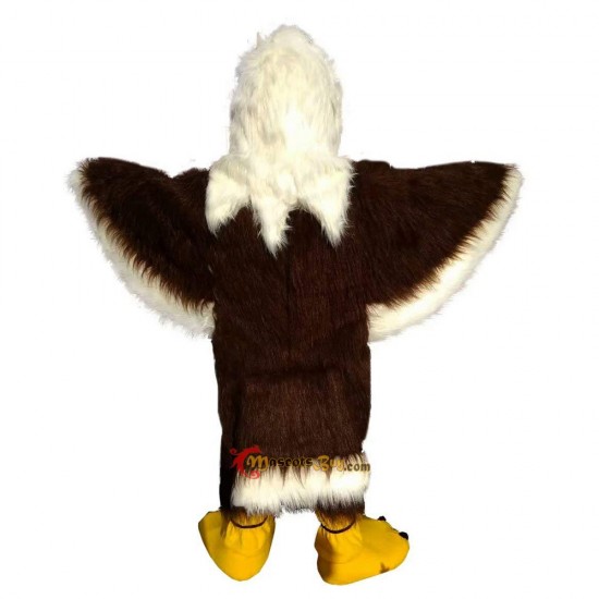 Brown Eagle Long Wool Mascot Costume Cosplay