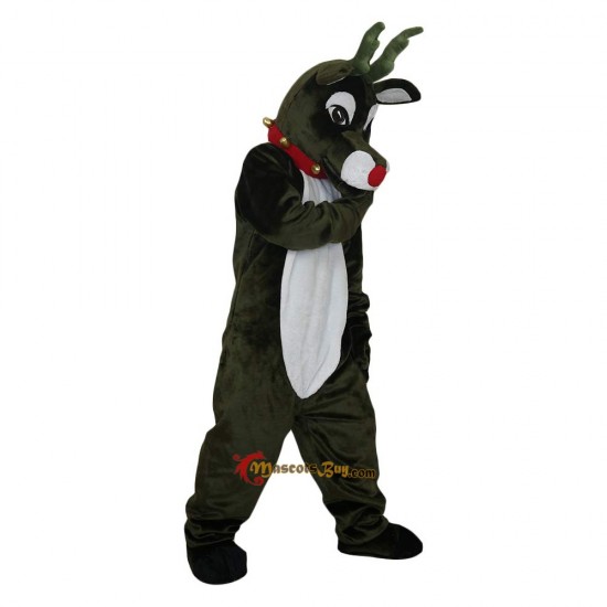 Brown Moose Elk Wapiti Deer Mascot Costume Cosplay