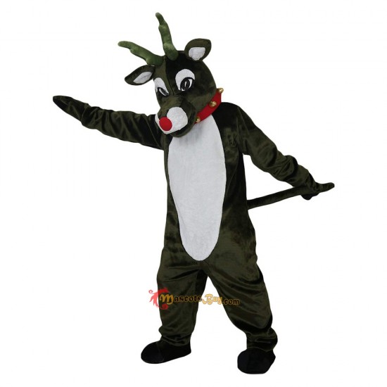 Brown Moose Elk Wapiti Deer Mascot Costume Cosplay