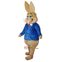 Brown Rabbit Bunny Mascot Costume Cosplay