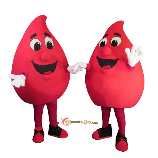 Buddy the Blood Drop Mascot Costume Cosplay