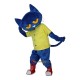 Cartoon Blue Cat Mascot Costume Cosplay