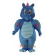 Cartoon Dragon Blue Dinosaur Mascot Costume Cosplay