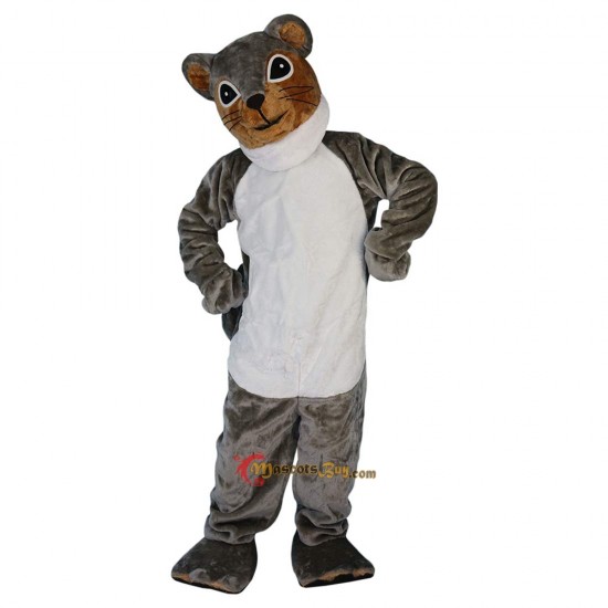 Cartoon Grey Squirrel Mascot Costume Cosplay