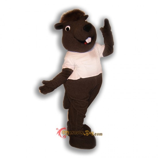 Charming Beaver Mascot Costume Cosplay