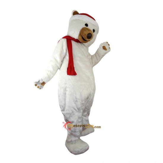 Christmas Polar Bear Mascot Costume Cosplay