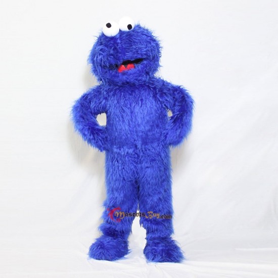 Cookie Monster Blue Mascot Costume Cosplay