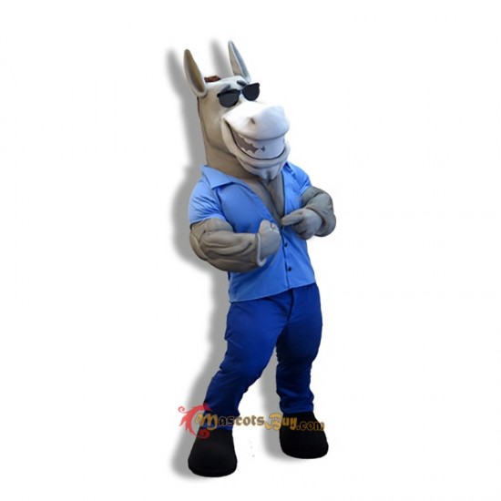 Cool Eye Donkey Mascot Costume Cosplay