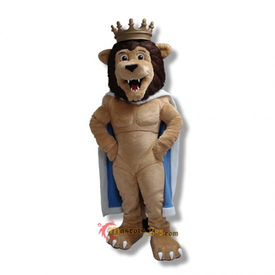 Crown Happy Lion Mascot Costume Cosplay